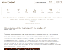 Tablet Screenshot of iamronen.com